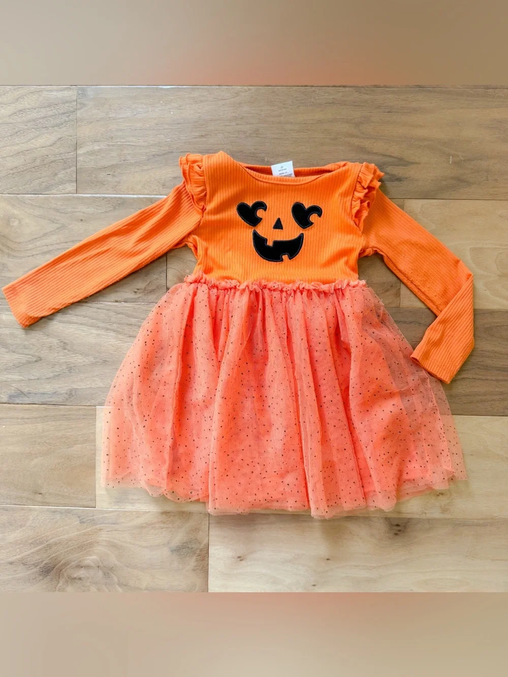 Two Halloween Outfits, Pumpkin Dress & Ghost 2-Piece, Size 3T, Great Condition!